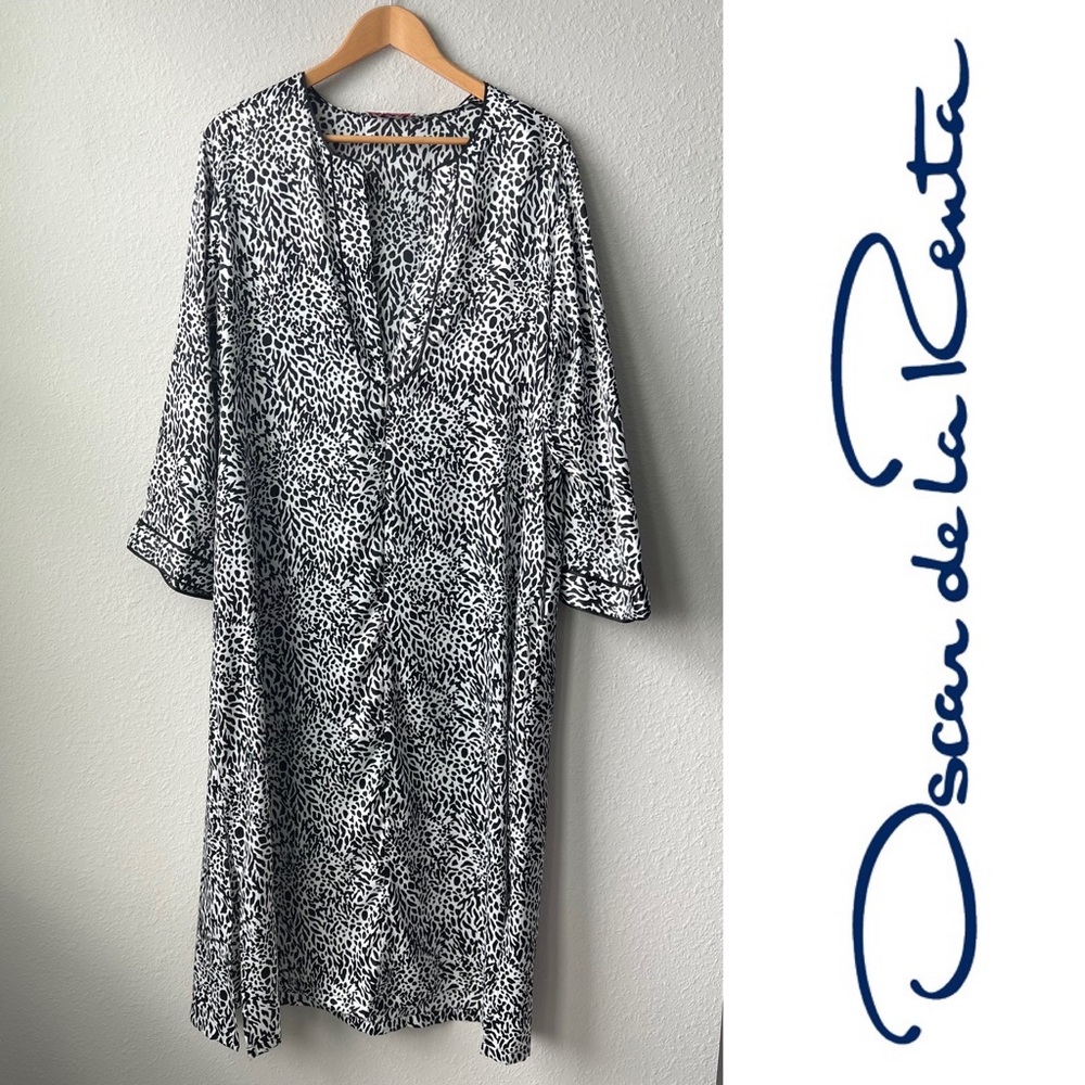 Oscar de la Renta | Vintage Nightgown Black & White